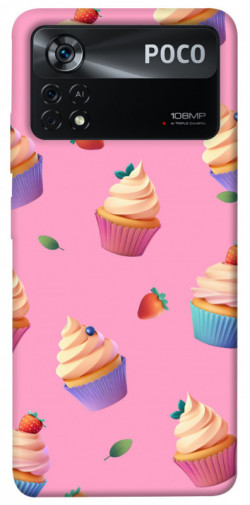 Чехол itsPrint Капкейки для Xiaomi Poco X4 Pro 5G
