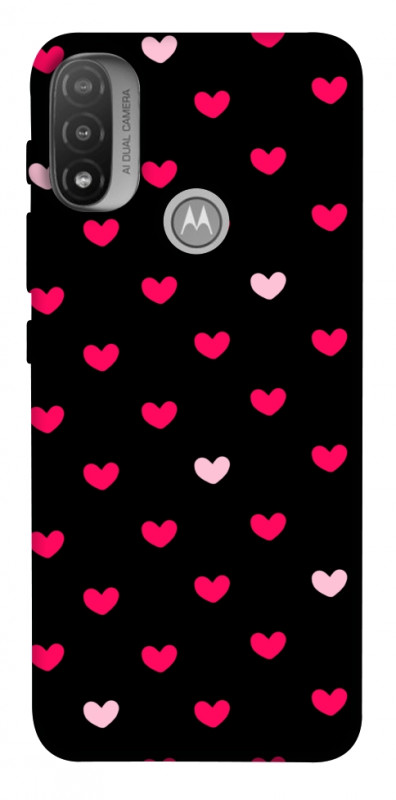 Чехол itsPrint Little hearts для Motorola Moto E20, паттерн, купить оптом с доставкой