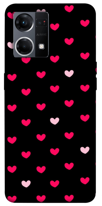 Чохол itsPrint Little hearts для Oppo Reno 7 4G, паттерн, купити оптом з доставкою
