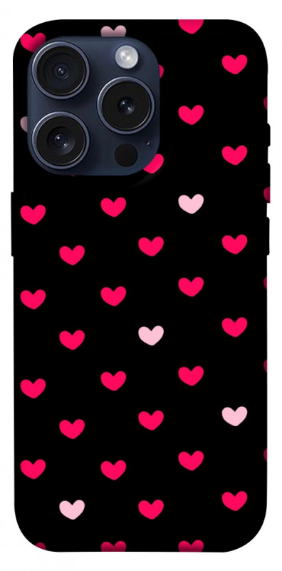 Чехол itsPrint Little hearts для Apple iPhone 15 Pro (6.1"), паттерн, купить оптом с доставкой