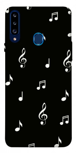 Чехол itsPrint Notes on black для Samsung Galaxy A20s
