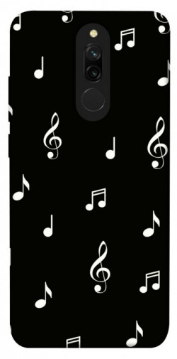 Чехол itsPrint Notes on black для Xiaomi Redmi 8