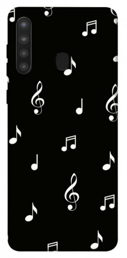 Чохол itsPrint Notes on black для Samsung Galaxy A21