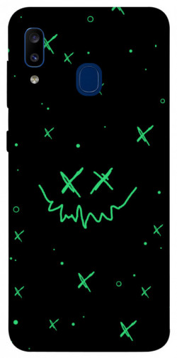 Чехол itsPrint Green smile для Samsung Galaxy A20 / A30
