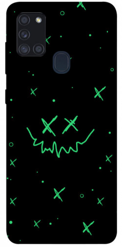 Чехол itsPrint Green smile для Samsung Galaxy A21s