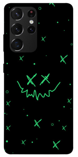 Чехол itsPrint Green smile для Samsung Galaxy S21 Ultra