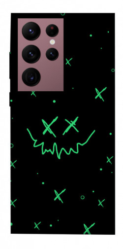 Чехол itsPrint Green smile для Samsung Galaxy S22 Ultra