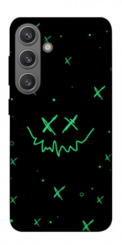 Чехол itsPrint Green smile для Samsung Galaxy S24