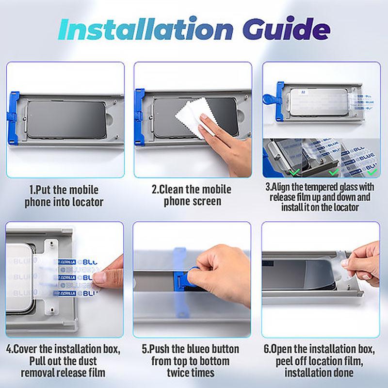 Загартоване захисне скло 3D Blueo Hot Bending Glass для Apple iPhone 16 Pro (6.3) | Гаряче 3D формування | на малюнкі №2
