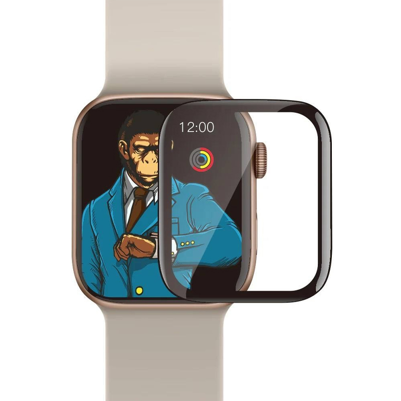 Полімерна 3D плівка Blueo High-Molecule для Apple Watch 10/11 42mm (+ аплікатор), Чорний, Плівка, купити оптом з доставкою
