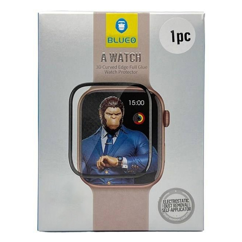 Полімерна 3D плівка Blueo High-Molecule для Apple Watch 10/11 42mm (+ аплікатор), Чорний 4, Плівка, купити оптом з доставкою