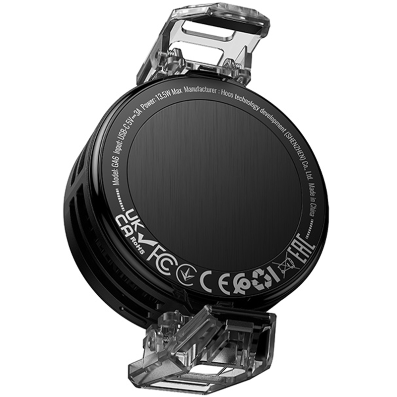 Охлаждающий кулер для мобильного телефона Hoco GA6 Glacier AI, Black 2, купить оптом с доставкой