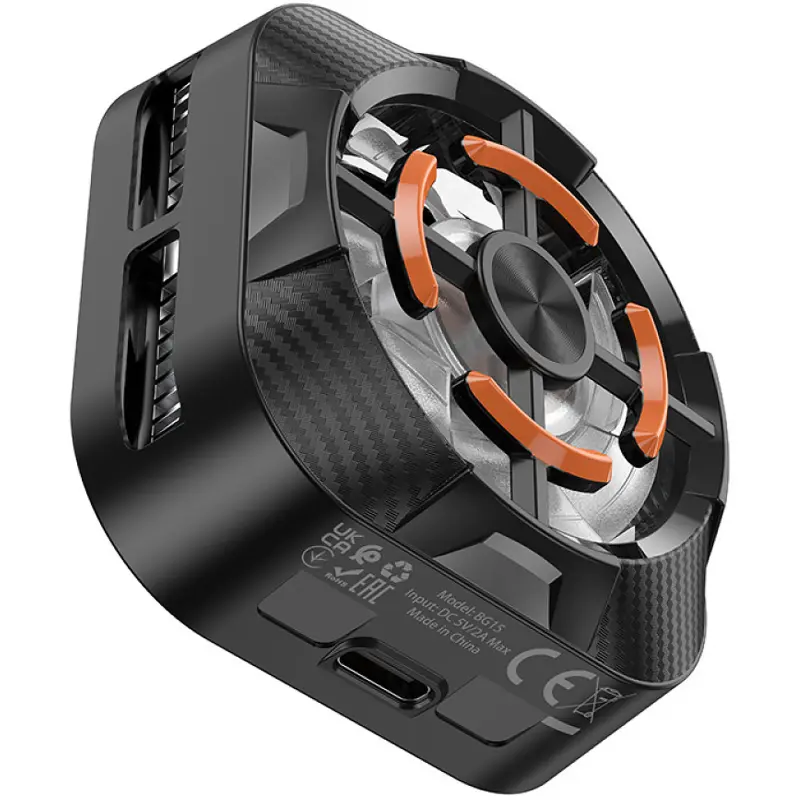 Охлаждающий кулер для мобильного телефона Borofone BG15 Travel magnetic, Black 3, купить оптом с доставкой