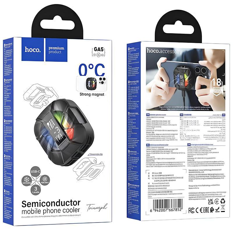 Охолоджуючий кулер для мобільного телефону Hoco GA5 Triumph на малюнкі №6