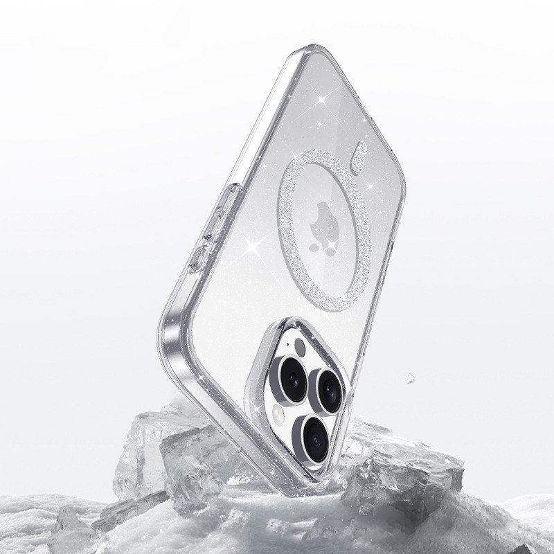 Сверкающий чехол Eclipse Sparkle with MagSafe для Apple iPhone 14 Pro Max (6.7) | Galaxy MagFit на картинке №5