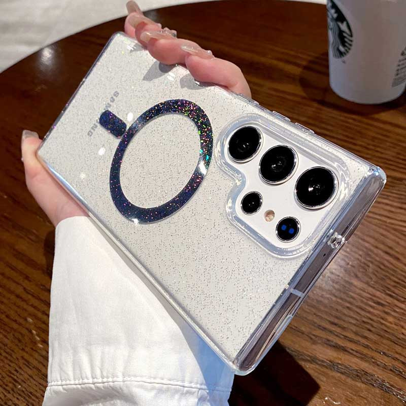 Сверкающий чехол Eclipse Sparkle with MagSafe для Samsung Galaxy S25 Ultra | Galaxy MagFit на картинке №2