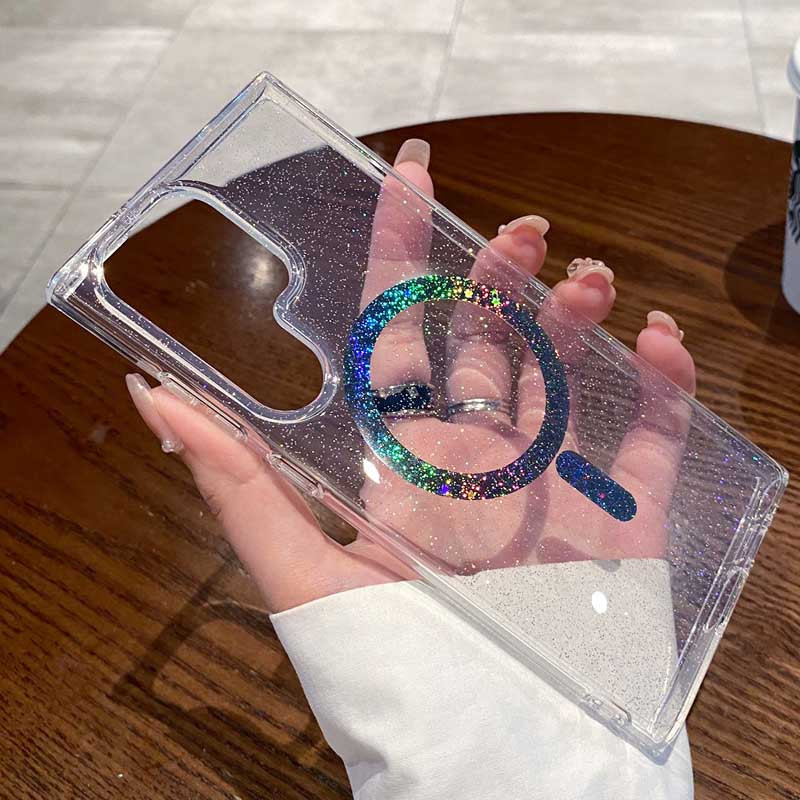 Сверкающий чехол Eclipse Sparkle with MagSafe для Samsung Galaxy S25 Ultra | Galaxy MagFit на картинке №3