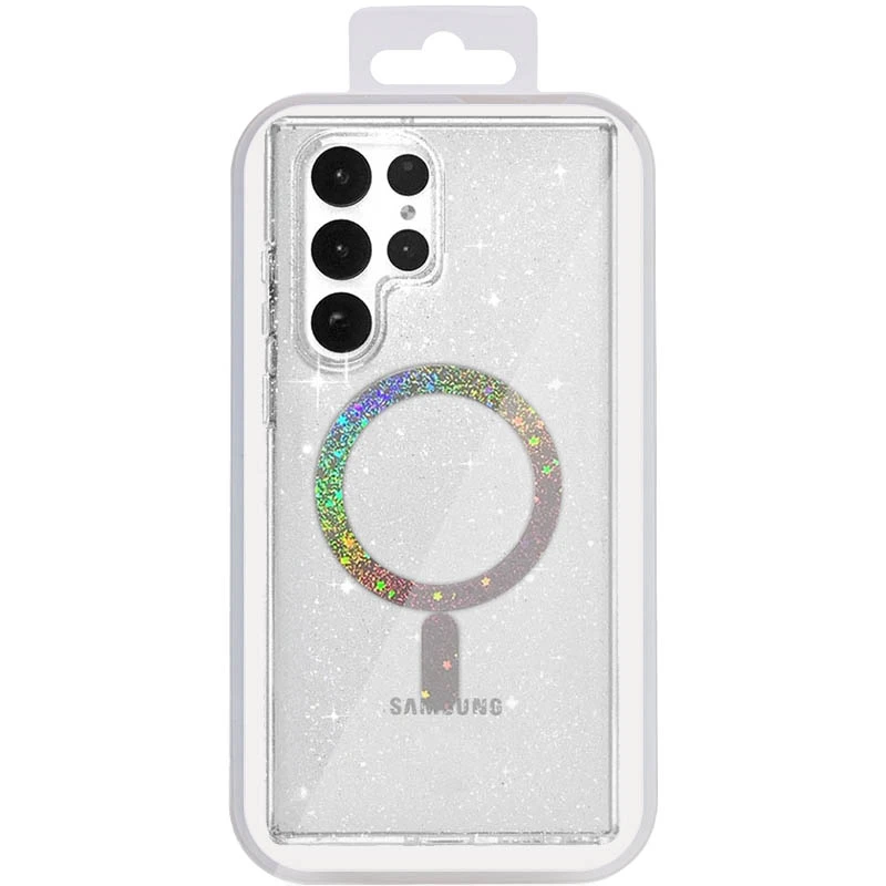 Чехол TPU Eclipse Sparkle Magnetic Fit для Samsung Galaxy S25 Ultra, Clear 5, TPU, купить оптом с доставкой