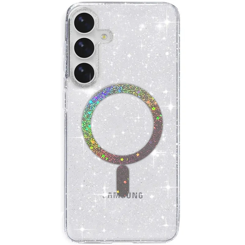 Чохол TPU Eclipse Sparkle Magnetic Fit для Samsung Galaxy S25 / S24, Clear, TPU, купити оптом з доставкою