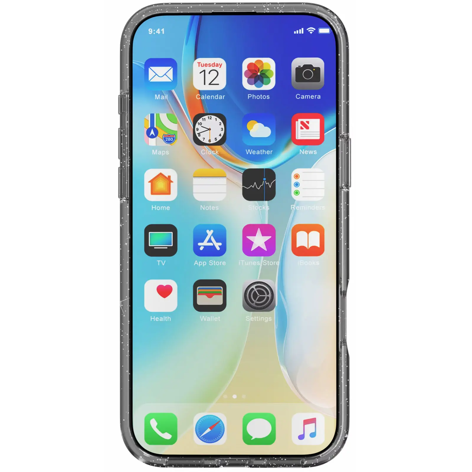Чехол TPU Eclipse Sparkle Magnetic Fit для Apple iPhone 17 Pro (6.3"), Black 2, TPU, купить оптом с доставкой