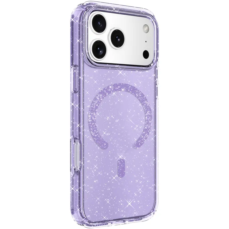 Чехол TPU Eclipse Sparkle Magnetic Fit для Apple iPhone 17 Pro (6.3"), Purple 1, TPU, купить оптом с доставкой