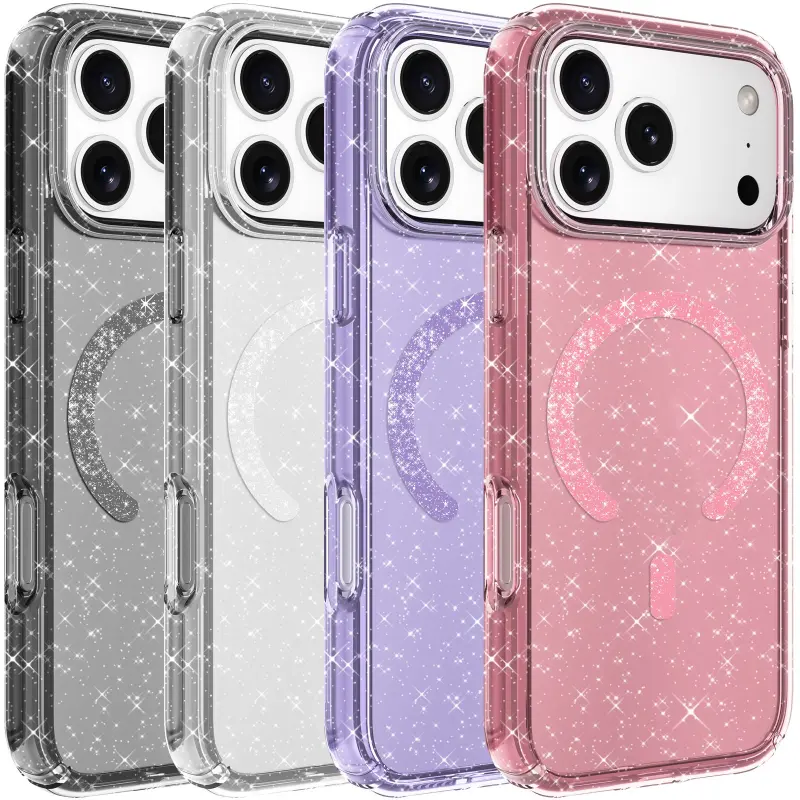 Чехол TPU Eclipse Sparkle Magnetic Fit для Apple iPhone 17 Pro Max (6.9"), TPU, купить оптом с доставкой