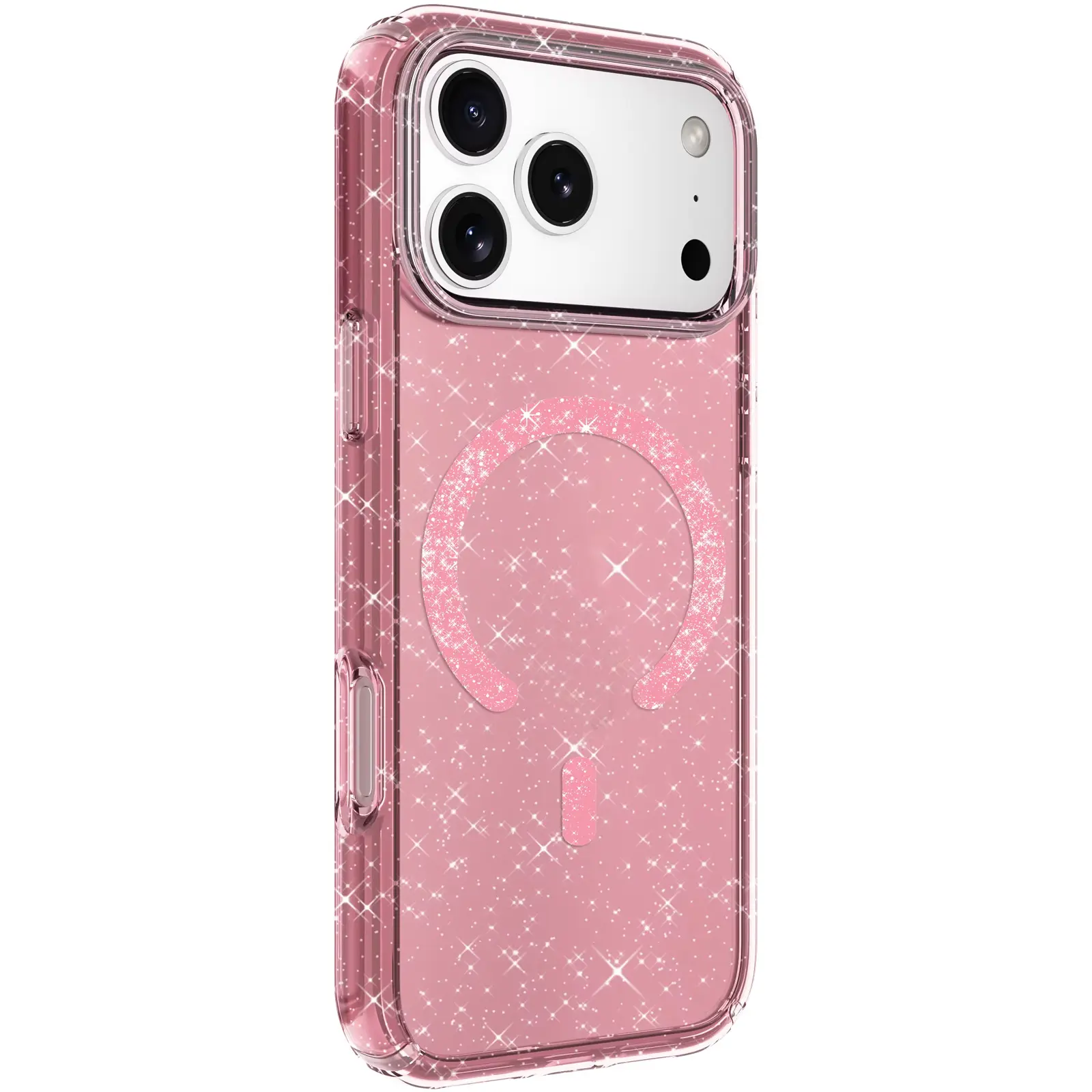 Чехол TPU Eclipse Sparkle Magnetic Fit для Apple iPhone 17 Pro Max (6.9"), Pink 1, TPU, купить оптом с доставкой