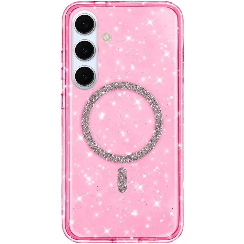 Чехол TPU Eclipse Sparkle Magnetic Fit для Samsung Galaxy S26, Pink, TPU, купить оптом с доставкой