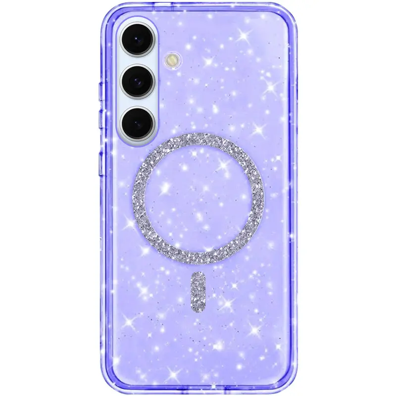 Чехол TPU Eclipse Sparkle Magnetic Fit для Samsung Galaxy S26, Purple, TPU, купить оптом с доставкой
