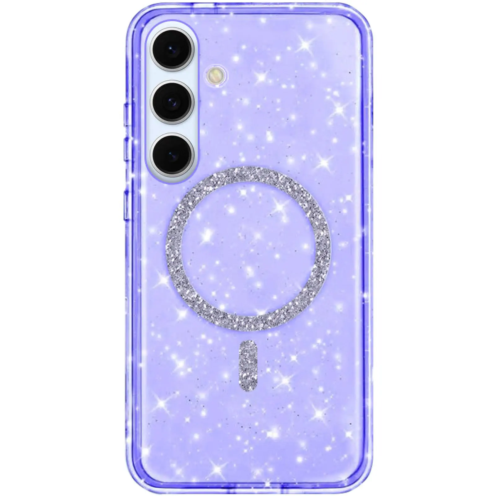 Чехол TPU Eclipse Sparkle Magnetic Fit для Samsung Galaxy S26, Purple, TPU, купить оптом с доставкой