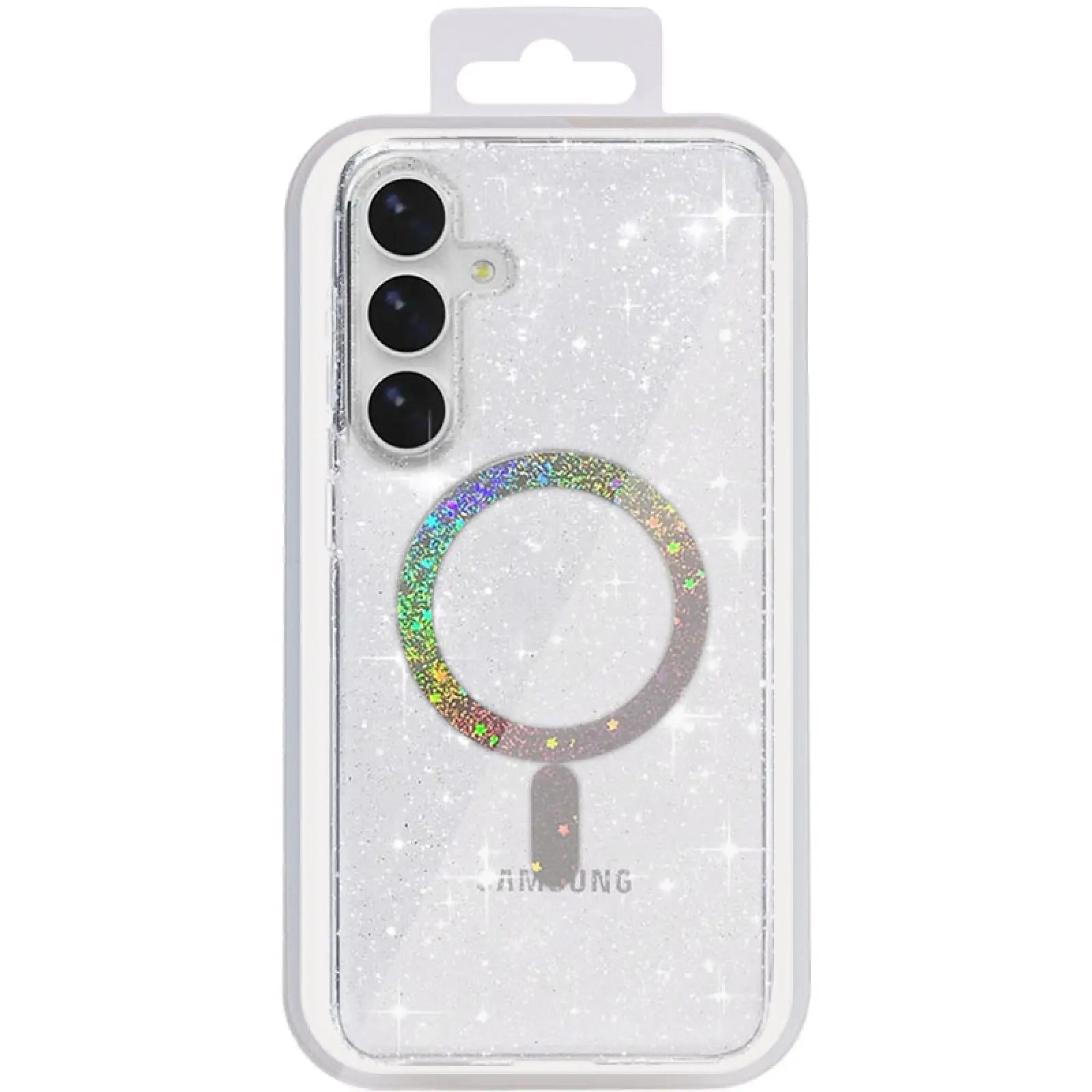 Чехол TPU Eclipse Sparkle Magnetic Fit для Samsung Galaxy S26+, Clear 2, TPU, купить оптом с доставкой