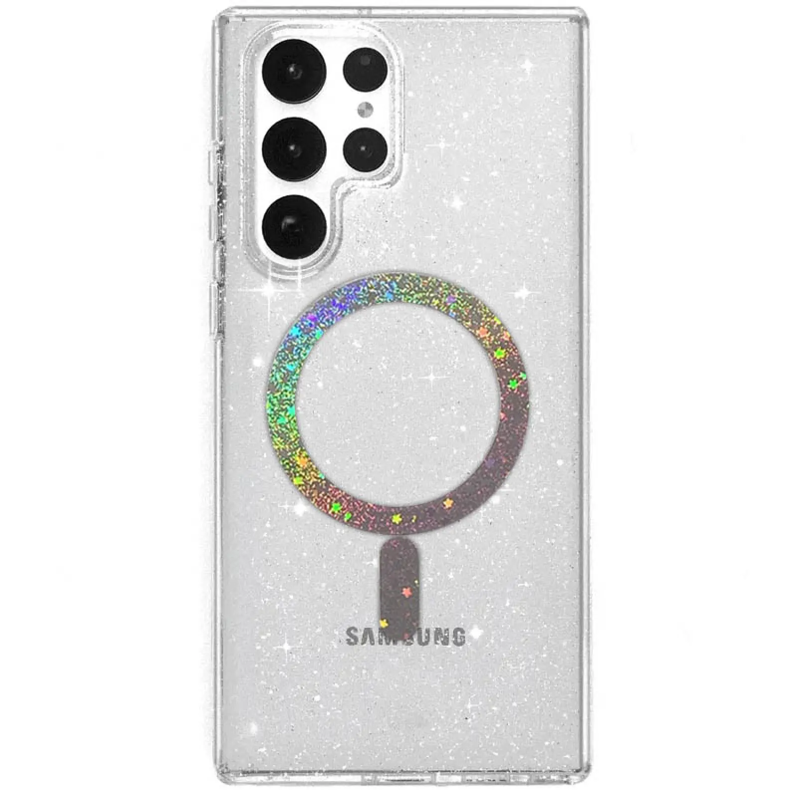 Чехол TPU Eclipse Sparkle Magnetic Fit для Samsung Galaxy S26 Ultra, Clear, TPU, купить оптом с доставкой