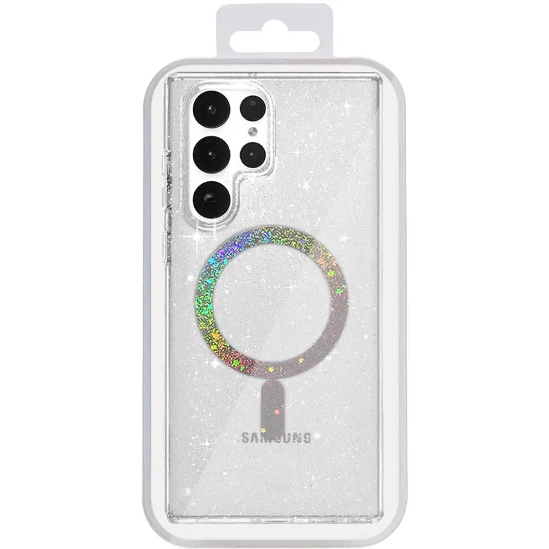 Чехол TPU Eclipse Sparkle Magnetic Fit для Samsung Galaxy S26 Ultra, Clear 5, TPU, купить оптом с доставкой
