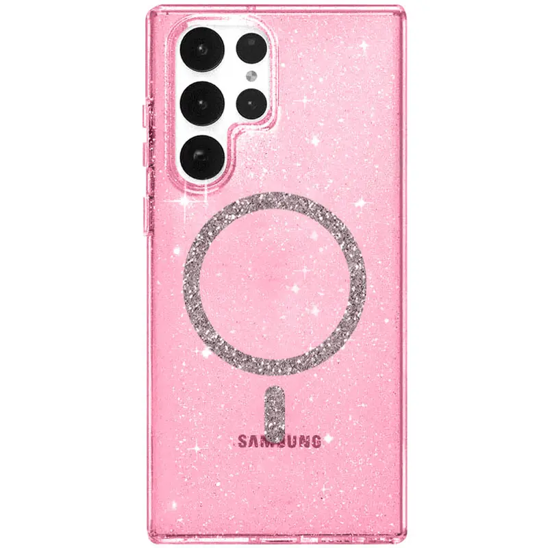 Чехол TPU Eclipse Sparkle Magnetic Fit для Samsung Galaxy S26 Ultra, Pink, TPU, купить оптом с доставкой