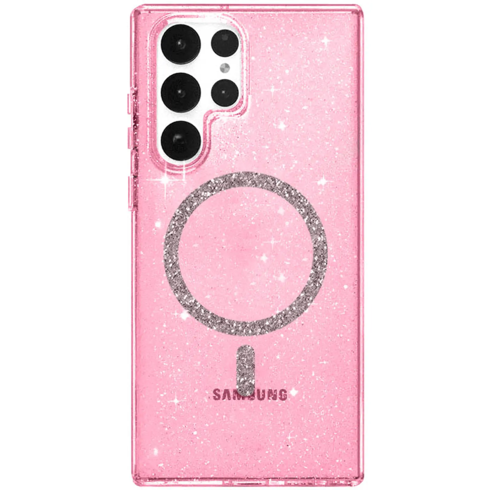 Чехол TPU Eclipse Sparkle Magnetic Fit для Samsung Galaxy S26 Ultra, Pink, TPU, купить оптом с доставкой