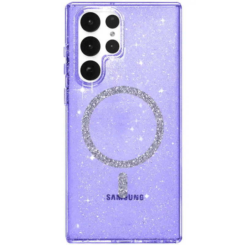 Чехол TPU Eclipse Sparkle Magnetic Fit для Samsung Galaxy S26 Ultra, Purple, TPU, купить оптом с доставкой