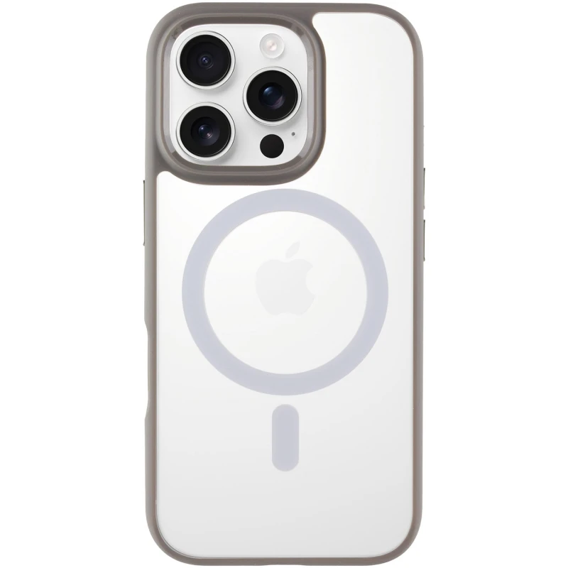 TPU+PC чохол Blueo Skin Friendly Frosted with MagSafe для Apple iPhone 16 Pro (6.3"), Сірий / Grey, TPU+PC, купити оптом з доставкою