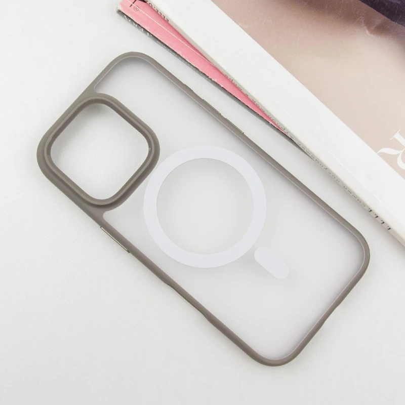 TPU+PC чохол Blueo Skin Friendly Frosted with MagSafe для Apple iPhone 16 Pro (6.3"), Сірий / Grey 1, TPU+PC, купити оптом з доставкою