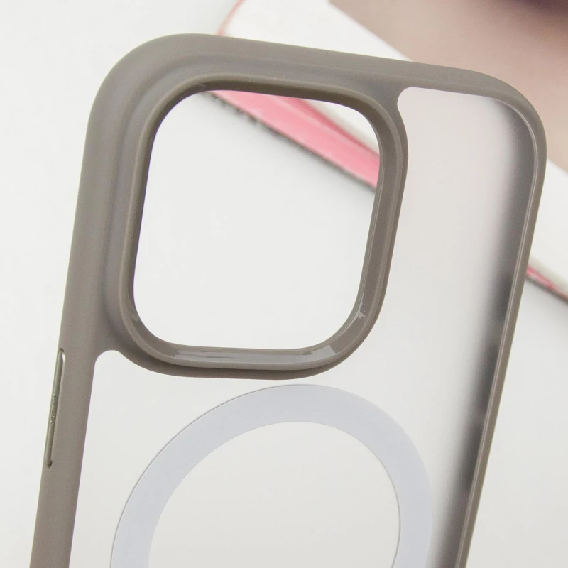 TPU+PC чохол Blueo Skin Friendly Frosted with MagSafe для Apple iPhone 16 Pro (6.3"), Сірий / Grey 3, TPU+PC, купити оптом з доставкою