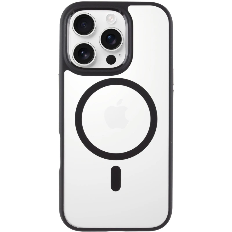 TPU+PC чохол Blueo Skin Friendly Frosted with MagSafe для Apple iPhone 16 Pro (6.3"), Чорний / Black, TPU+PC, купити оптом з доставкою