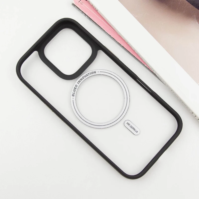TPU+PC чохол Blueo Skin Friendly Frosted with MagSafe для Apple iPhone 16 Pro (6.3"), Чорний / Black 2, TPU+PC, купити оптом з доставкою