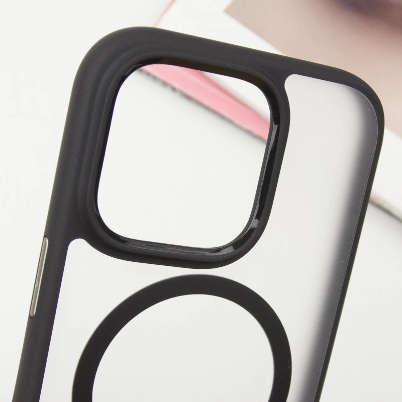 TPU+PC чохол Blueo Skin Friendly Frosted with MagSafe для Apple iPhone 16 Pro (6.3"), Чорний / Black 3, TPU+PC, купити оптом з доставкою