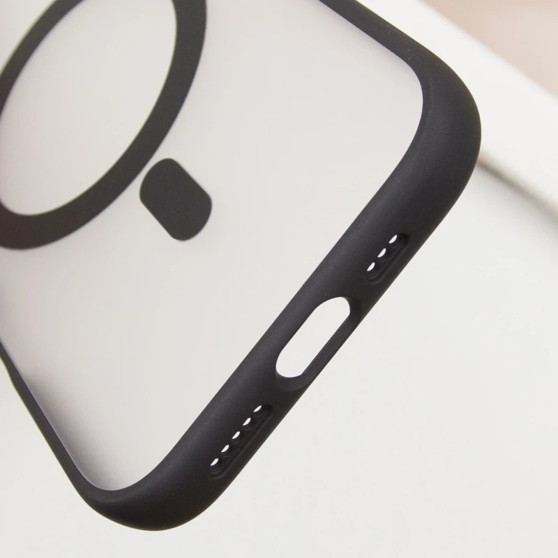 TPU+PC чохол Blueo Skin Friendly Frosted with MagSafe для Apple iPhone 16 Pro (6.3"), Чорний / Black 6, TPU+PC, купити оптом з доставкою