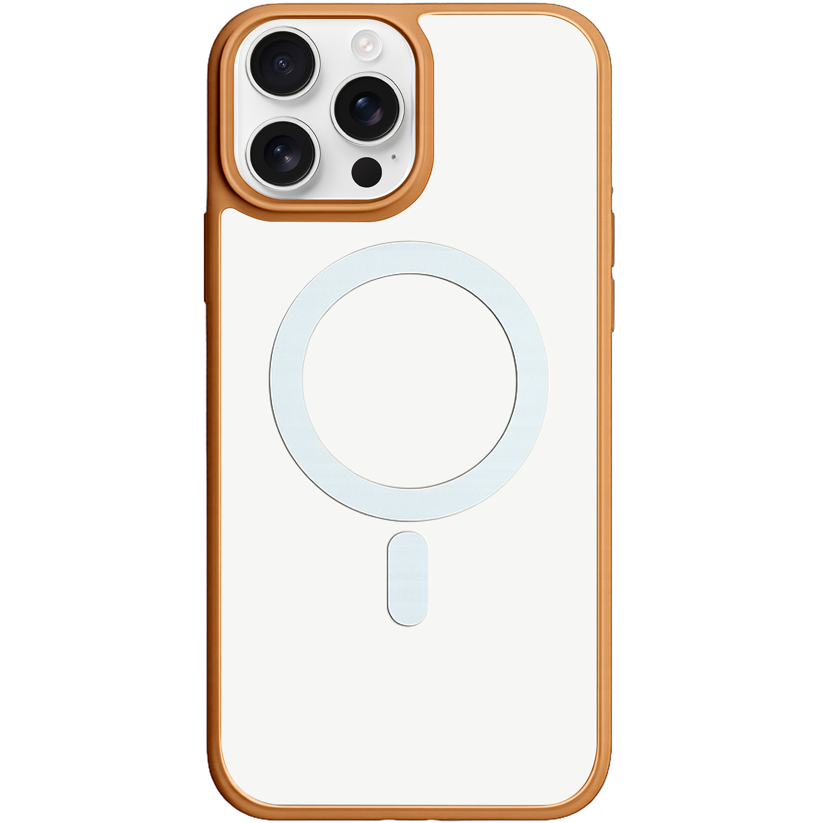TPU+PC чохол Blueo Skin Friendly Frosted with MagSafe для Apple iPhone 16 Pro Max (6.9"), Золотий / Белое кольцо, TPU+PC, купити оптом з доставкою