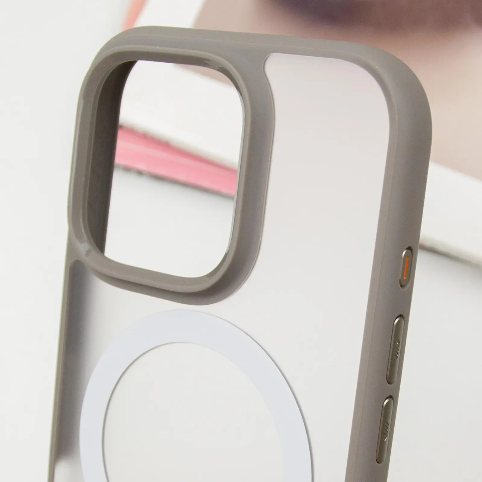 TPU+PC чехол Blueo Skin Friendly Frosted with MagSafe для Apple iPhone 16 Pro Max (6.9"), Серый 4, TPU+PC, купить оптом с доставкой