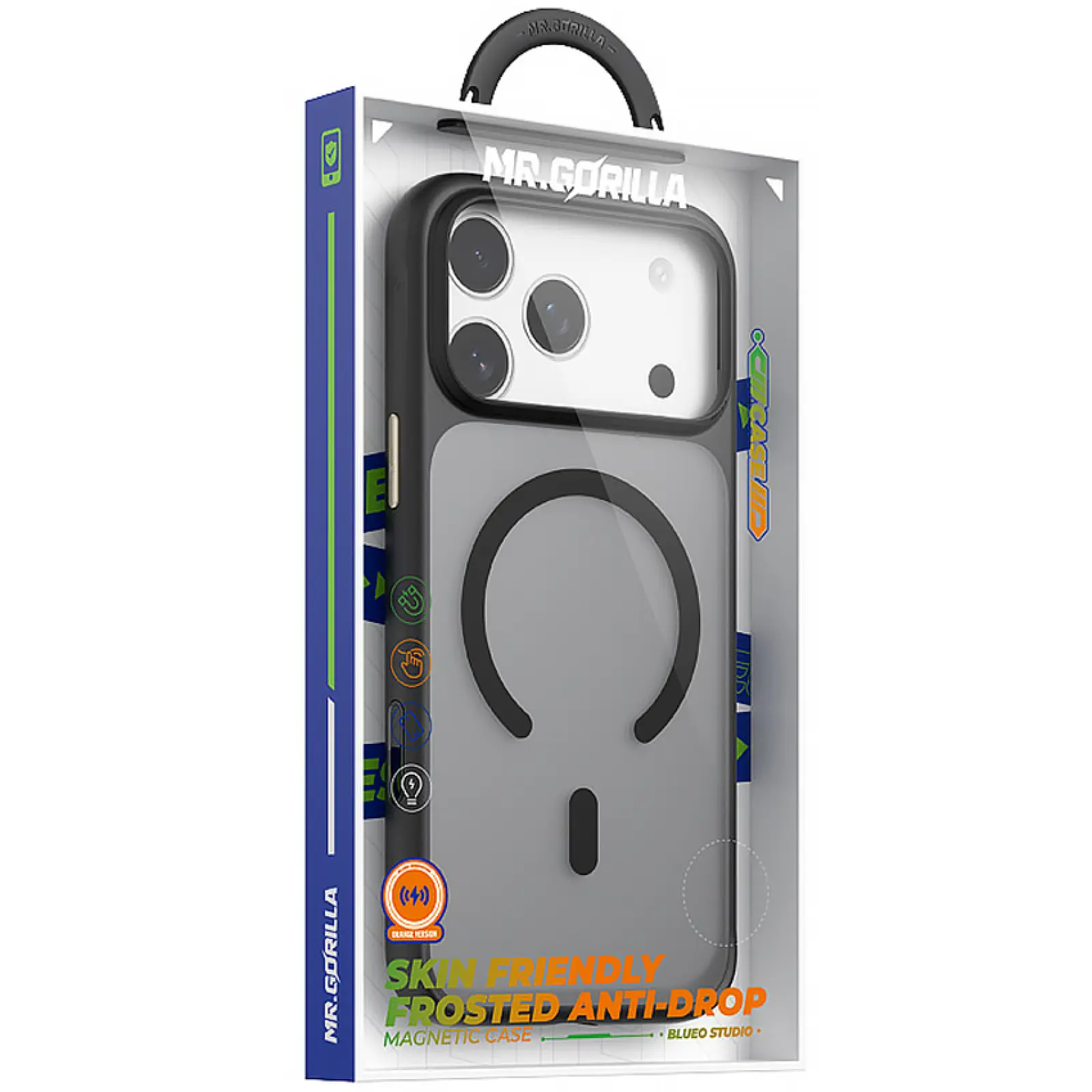 TPU+PC чехол Blueo Skin Friendly Frosted with MagSafe для Apple iPhone 17 Pro Max (6.9"), Черный 2, TPU+PC, купить оптом с доставкой