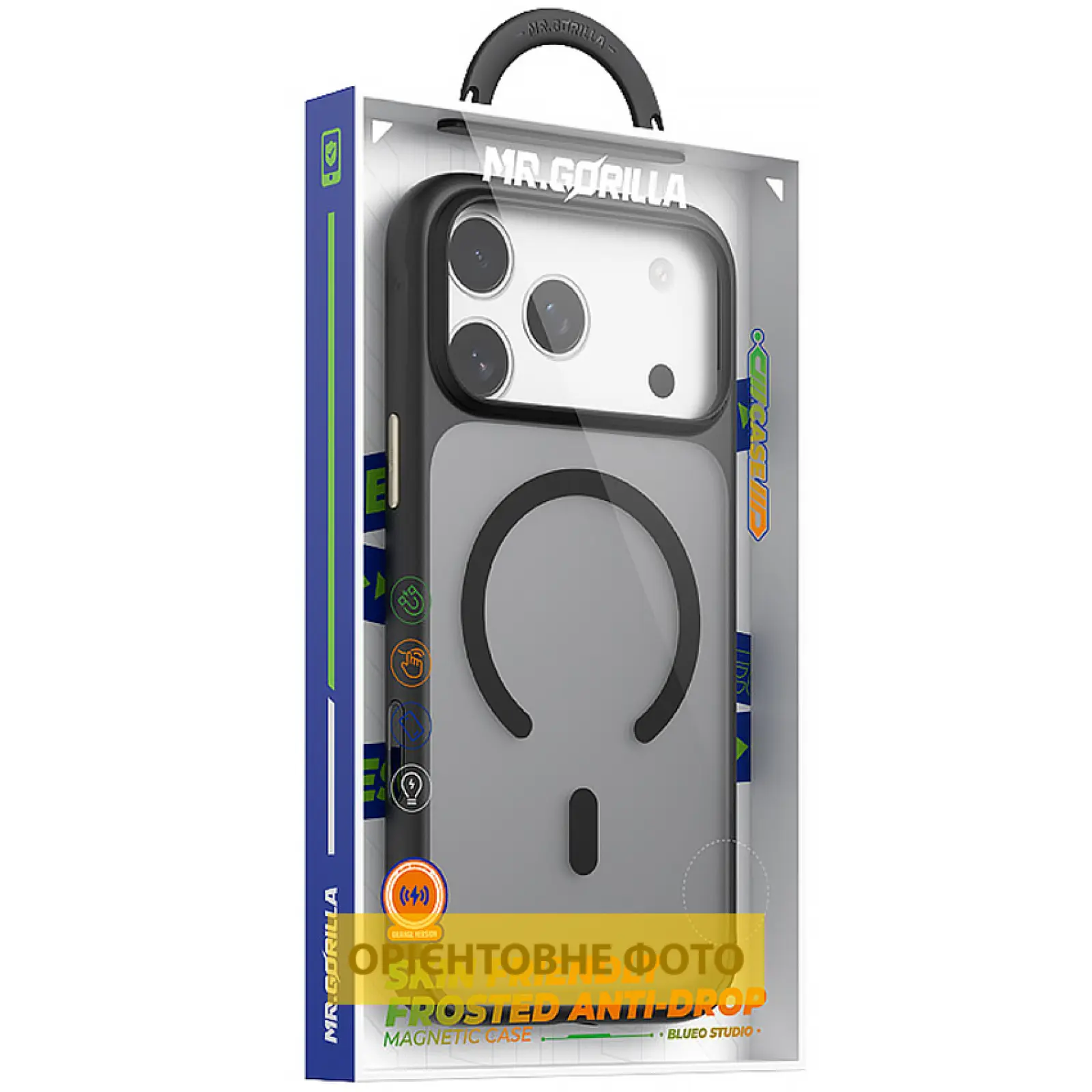 TPU+PC чехол Blueo Skin Friendly Frosted with MagSafe для Apple iPhone 17 Air (6.5"), Черный 2, TPU+PC, купить оптом с доставкой