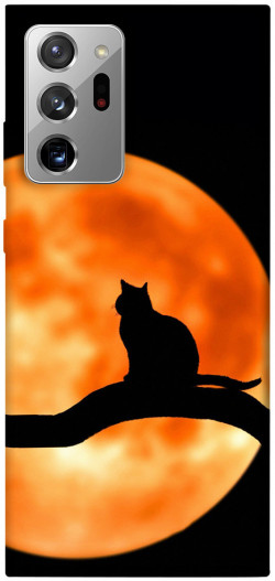 Чехол itsPrint Кот на фоне луны для Samsung Galaxy Note 20 Ultra