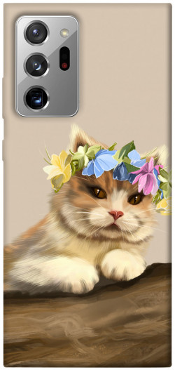 Чехол itsPrint Cat in flowers для Samsung Galaxy Note 20 Ultra