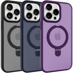 TPU+PC чохол Metal Buttons with MagSafe Colorful HQ Ring для Apple iPhone 14 Pro (6.1")